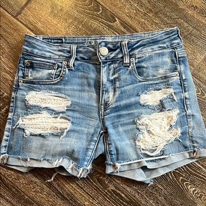 American Eagle Outfitters Women's Distressed Jean shorts